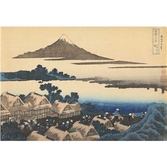 DAWN AT ISAWA IN KAI PROVINCE FROM "THIRTY-SIX VIEWS OF MOUNT FUJI - Katsushika Hokusai