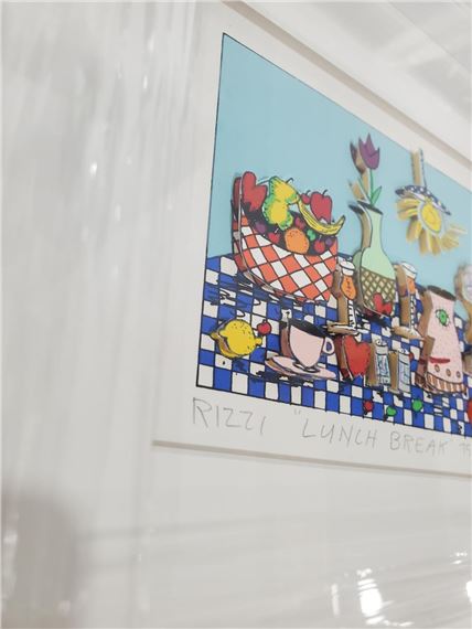 James Rizzi「OUTDOOR LUNCHEON」 Signed With Registration In