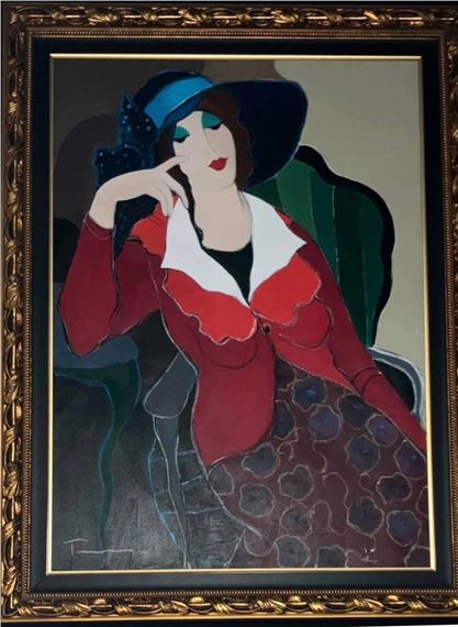 Itzchak Tarkay | Till Her Ship Comes In | MutualArt