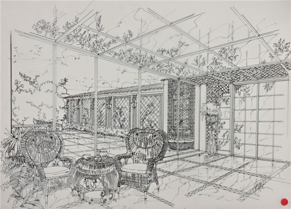 Project for a villa - garden room by Gilles Quiffet