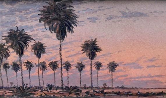 American western landscapes with palm trees by Duncan McCandless