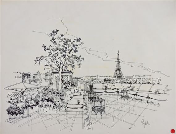 Project for an apartment terrace on Avenue Kennedy by Gilles Quiffet