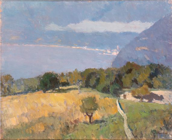 Lake Maggiore from Agra, 1970 by Giuseppe Novello, 1970