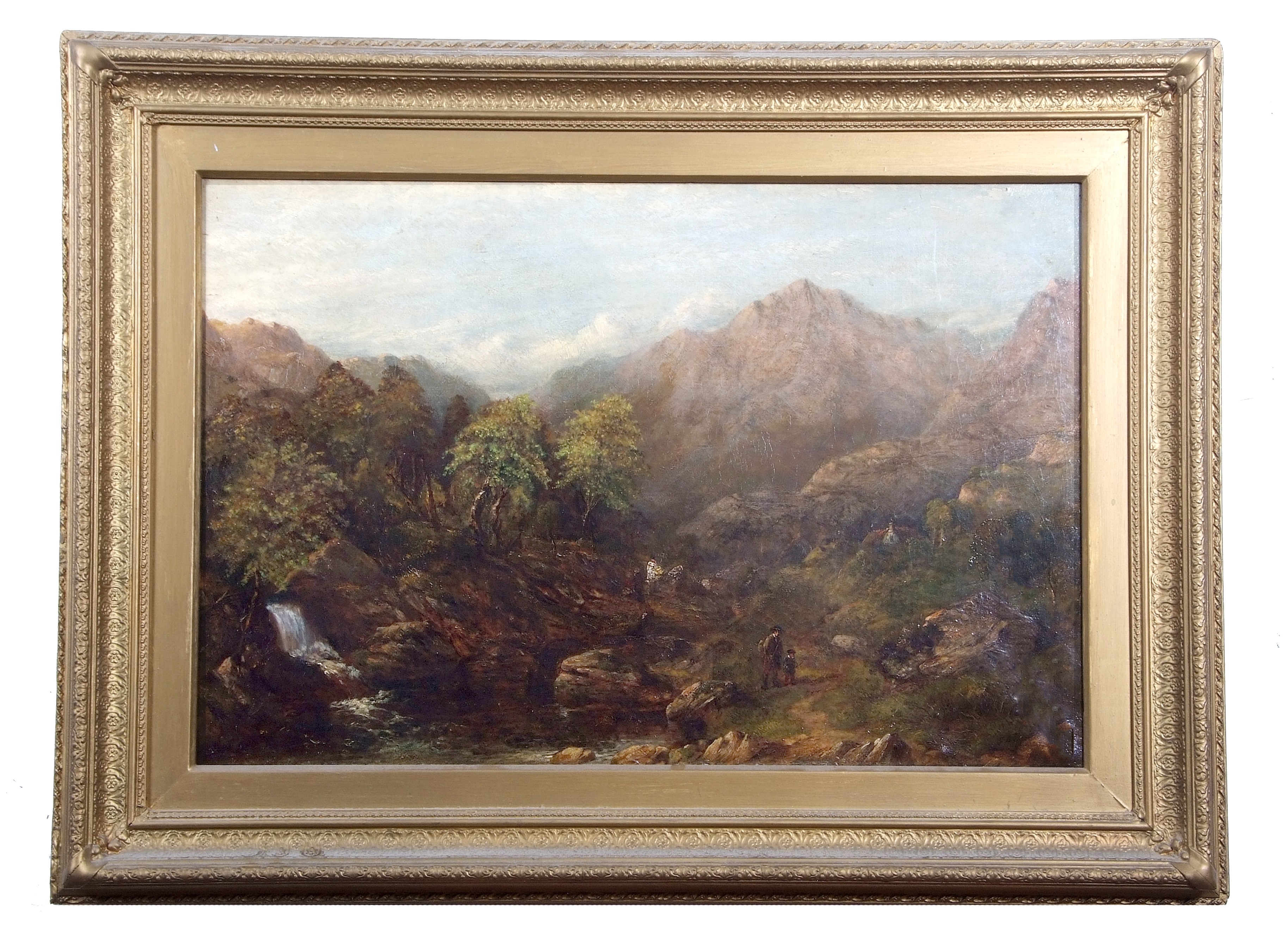 Artwork by Joseph Haslam Hawkesworth, View in Falloch Scotland, Made of oil on canvas