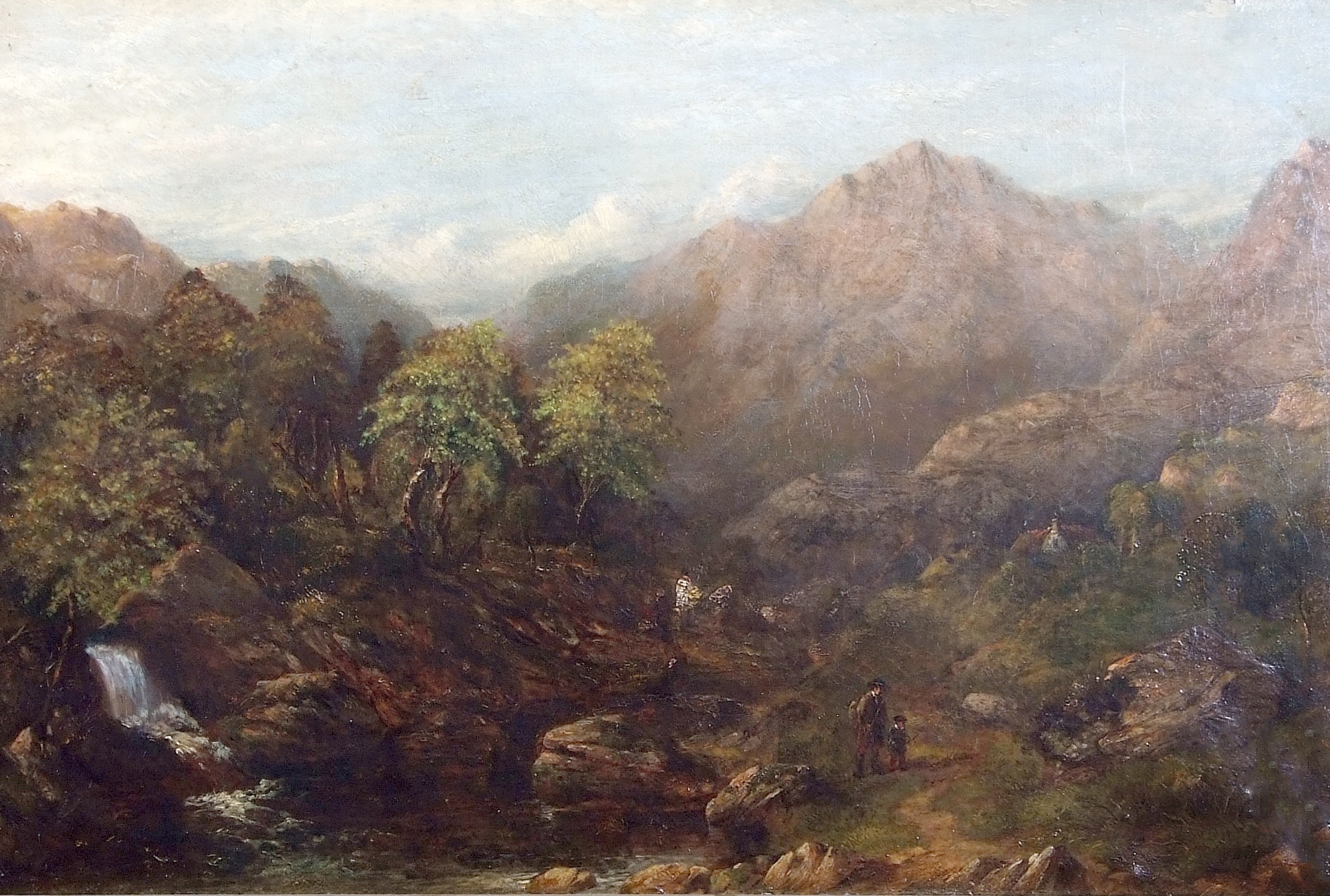 Artwork by Joseph Haslam Hawkesworth, View in Falloch Scotland, Made of oil on canvas