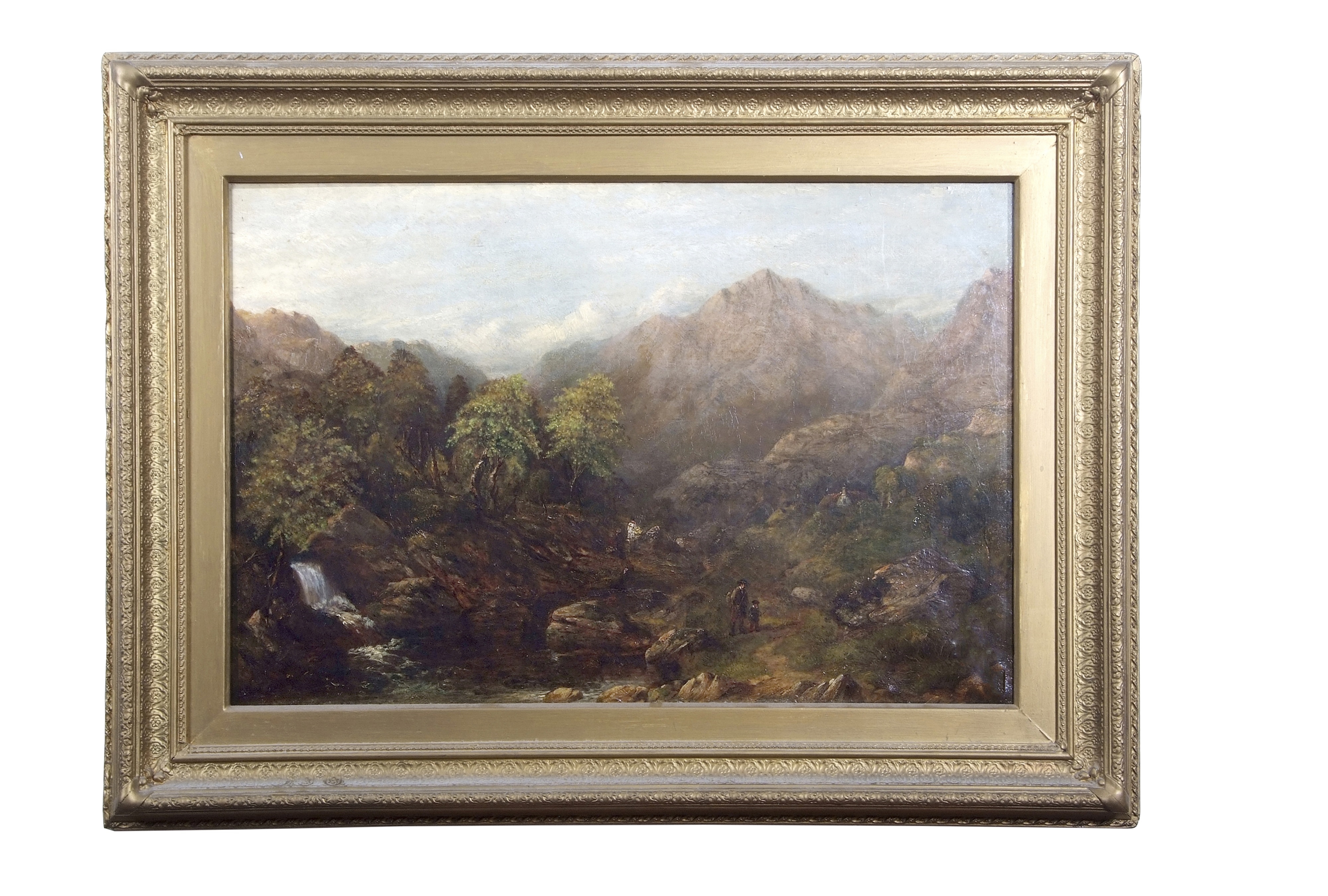 Artwork by Joseph Haslam Hawkesworth, View in Falloch Scotland, Made of oil on canvas