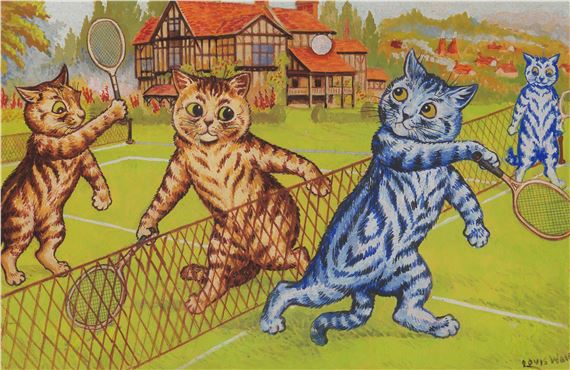 Cats at Tennis
