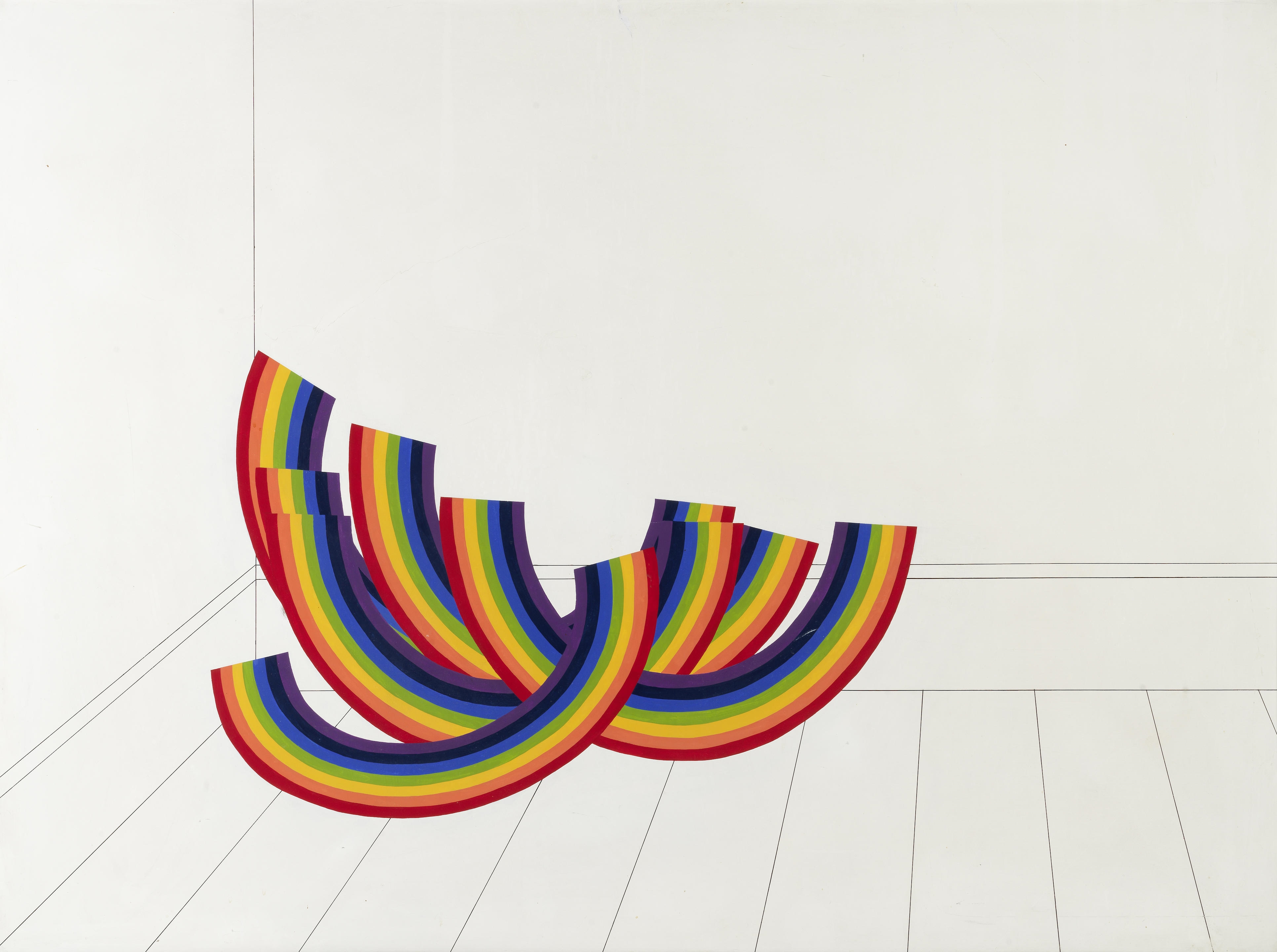 Patrick Hughes | Rainbows in a Room (84) | MutualArt