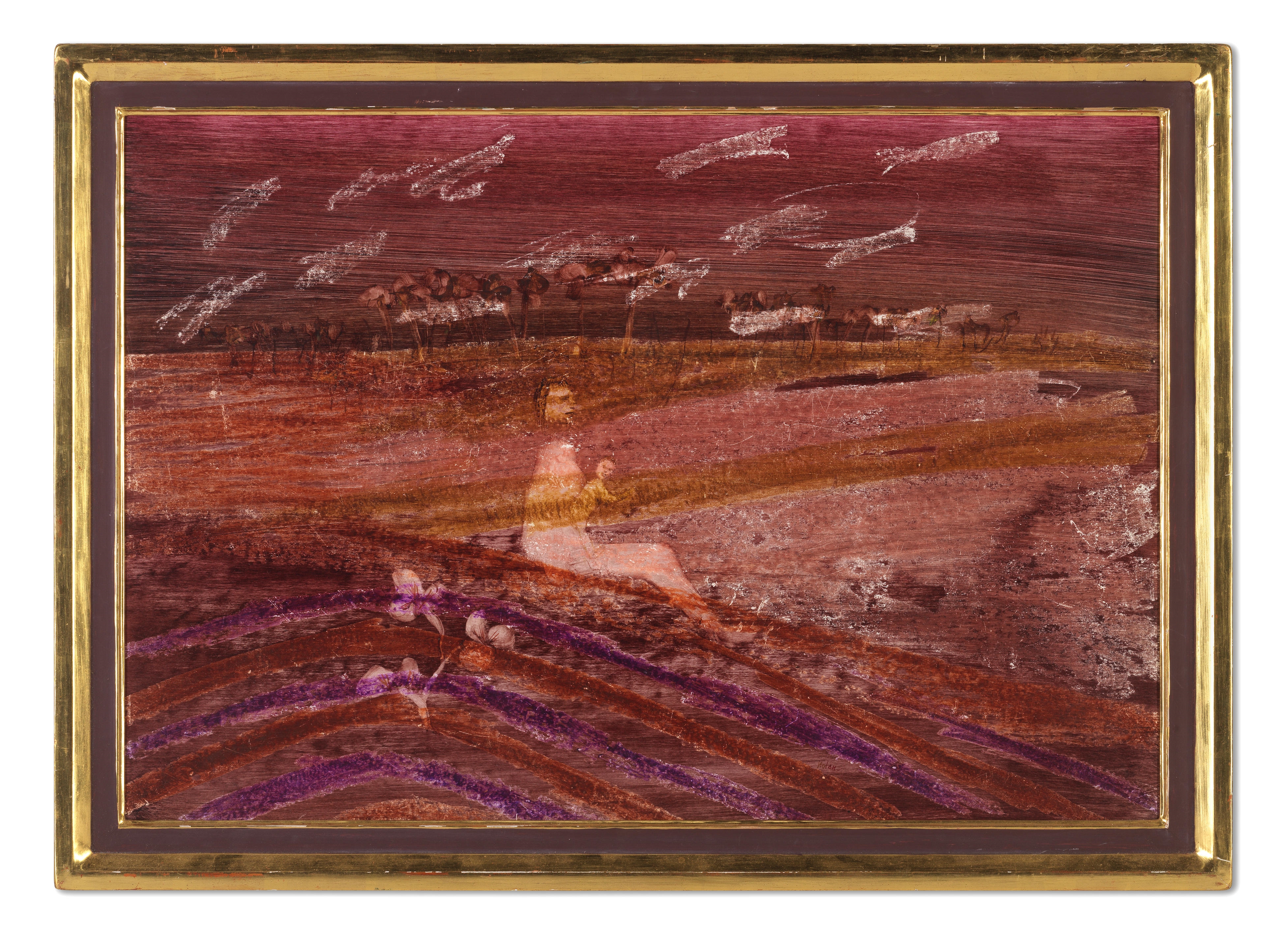 Sidney Nolan | Mother and Child in a Landscape (1967) | MutualArt