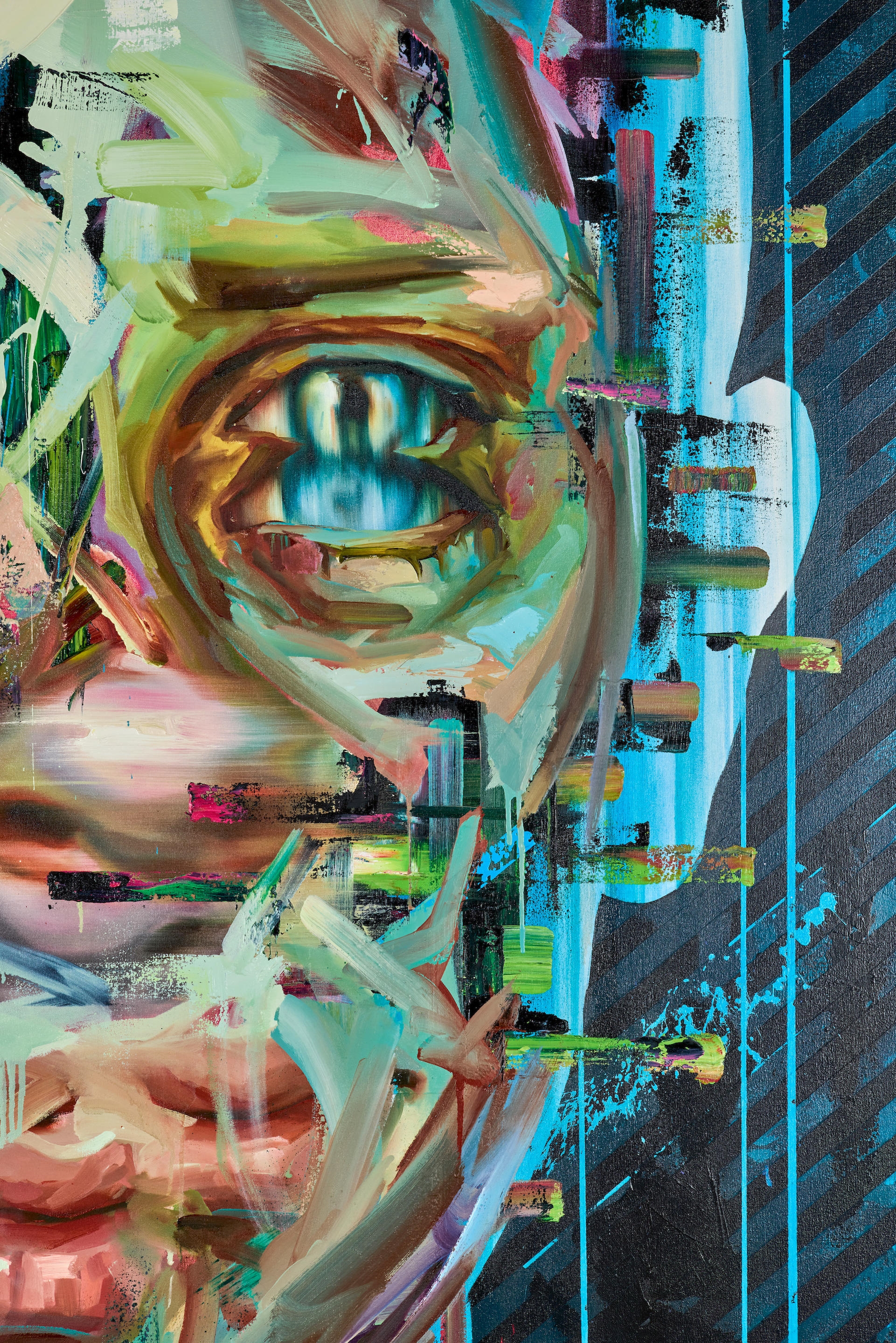 Artwork by Justin Bower, That Drug Machine Aint Got no Soul III, 2011, Made of oil on canvas