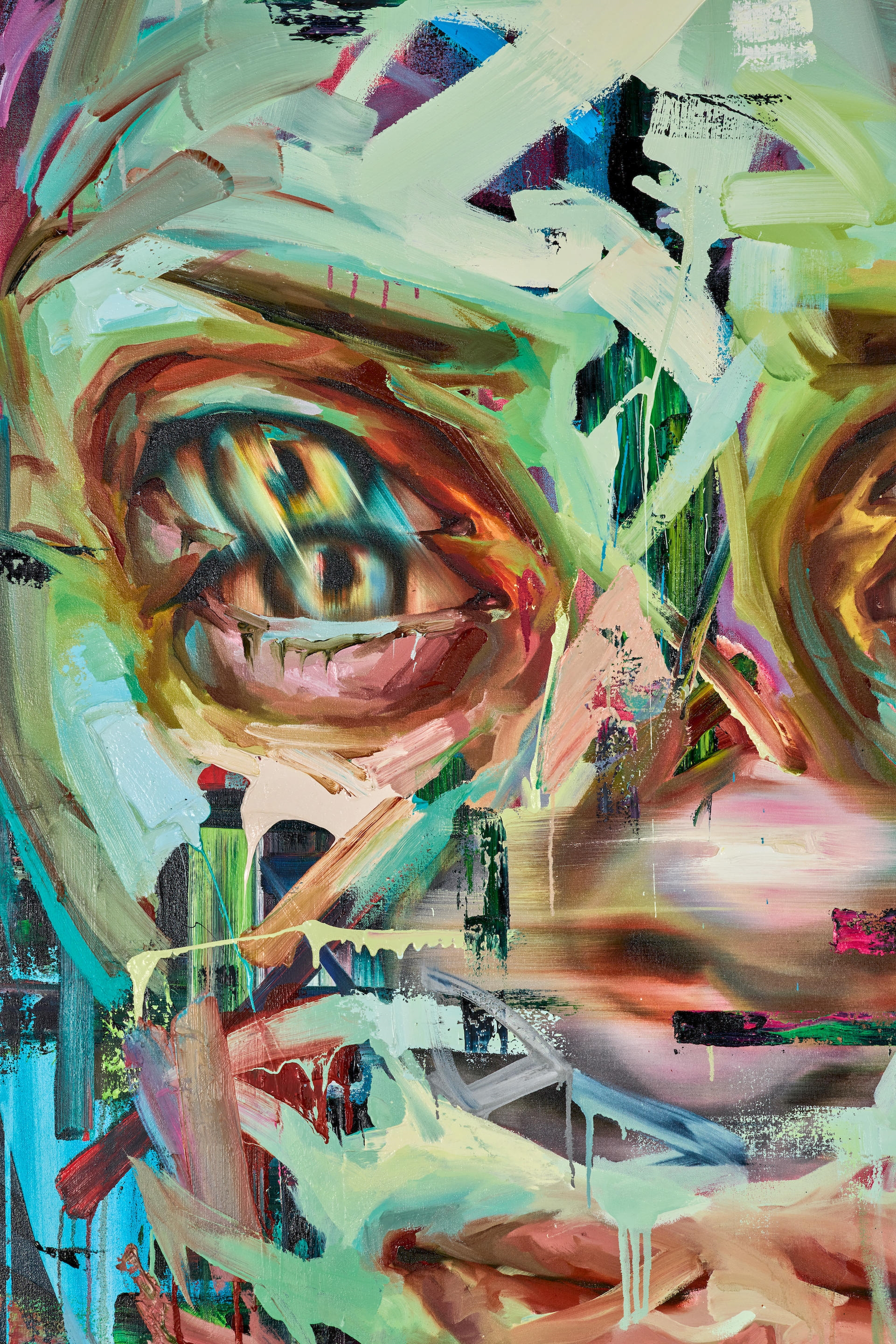 Artwork by Justin Bower, That Drug Machine Aint Got no Soul III, 2011, Made of oil on canvas