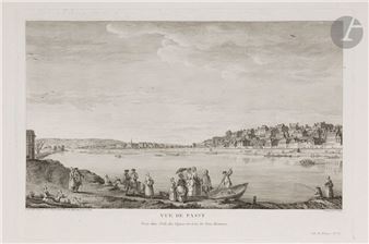 View of Passy / Taken in the Isle des Cignes vis-à-vis les bons Hommes (Pl - Jean Jacques LE Veau