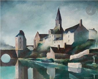 La Ville suspendue dans son miroir d'eau, 1934 - Jean Marembert