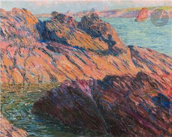 Rocks at sunset, 1905 - André Jolly