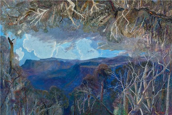 TO BEECHMONT WITH STORM CLOUDS BUILDING by William Robinson, May 2007