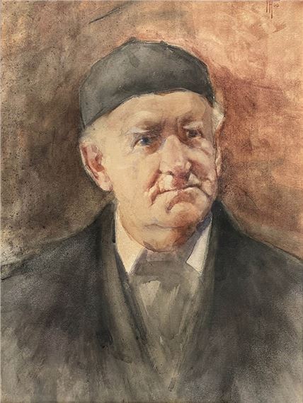 An Old Age Pensioner, 1900 by Frances Hodgkins, 1900