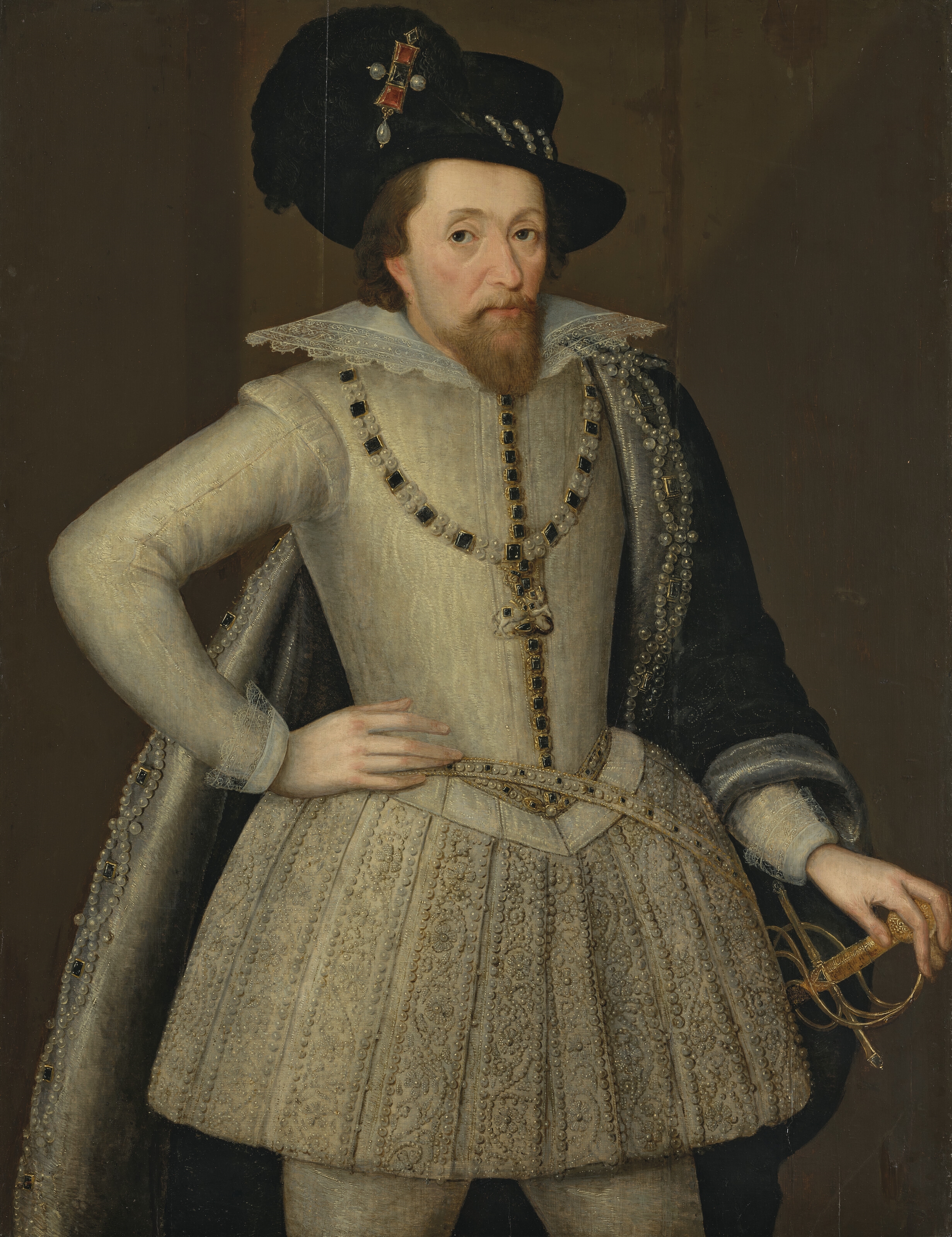 John de Critz | Portrait of King James I of England and VI of Scotland ...