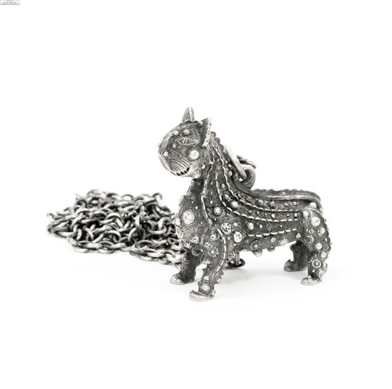 108Grayson Perry (b.1960)Chris Witty's Cat (Pendant)Oxidised cast silver multiple by Grayson Perry, 2020