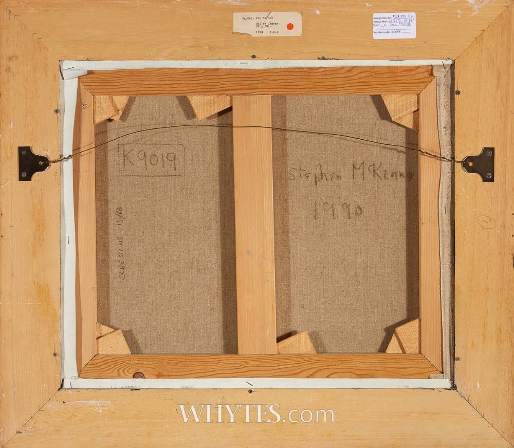 Artwork by Stephen McKenna, TWO MELONS, 1990, Made of oil on canvas