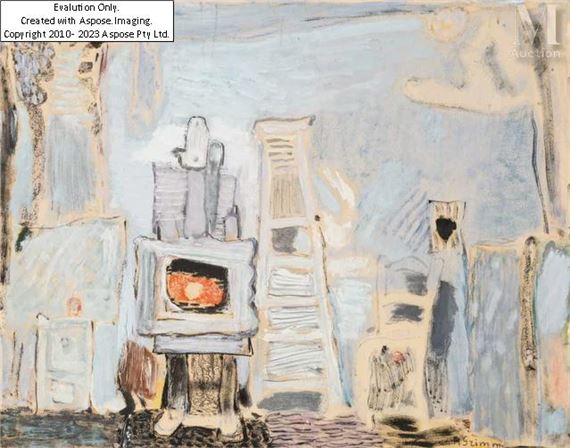 L’atelier du peintre by Pierre Grimm, 1898