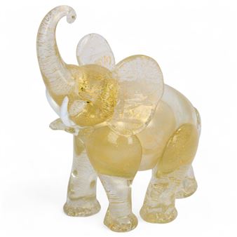 Pate de verre tusks and eyes - Fratelli Barovier