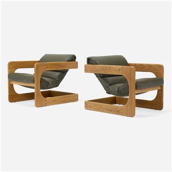 Lounge chairs, pair - Lou Hodges