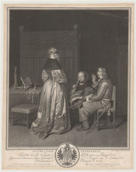 Johann Georg Wille Antique Engraving 1765 by Johann Georg Wille