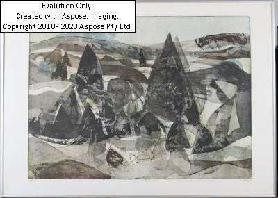 (Pörtschach 1922-2001) Farbradierung by Josef Tichy, dated 85