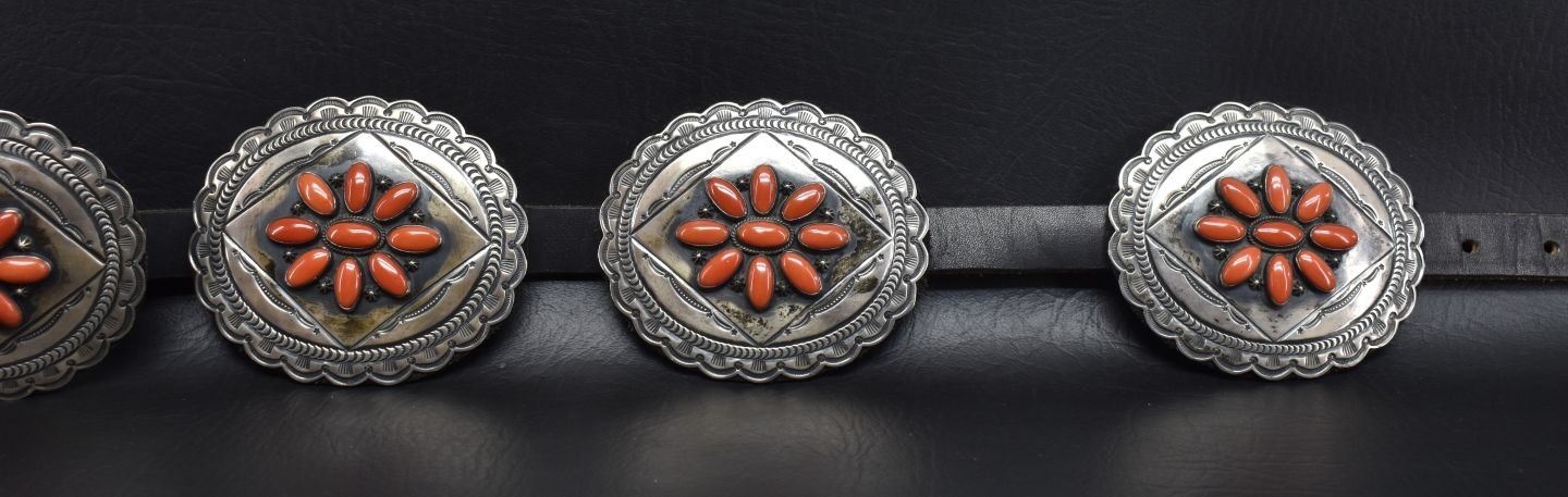 Gary Reeves | NAVAJO SILVER CONCHO BELT (GARY REEVES) | MutualArt