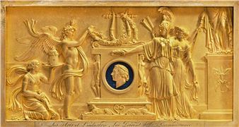 Relief with an Homage to the Comte de Paroy (1740 - 1824) - Lucien-françois Feuchère