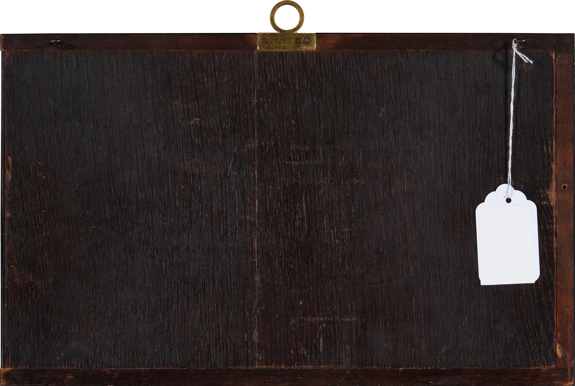 Artwork by Lucien-françois Feuchère, Relief with an Homage to the Comte de Paroy (1740 - 1824), Made of gilt bronze and lapis lazuli, in an ebonized wood frame