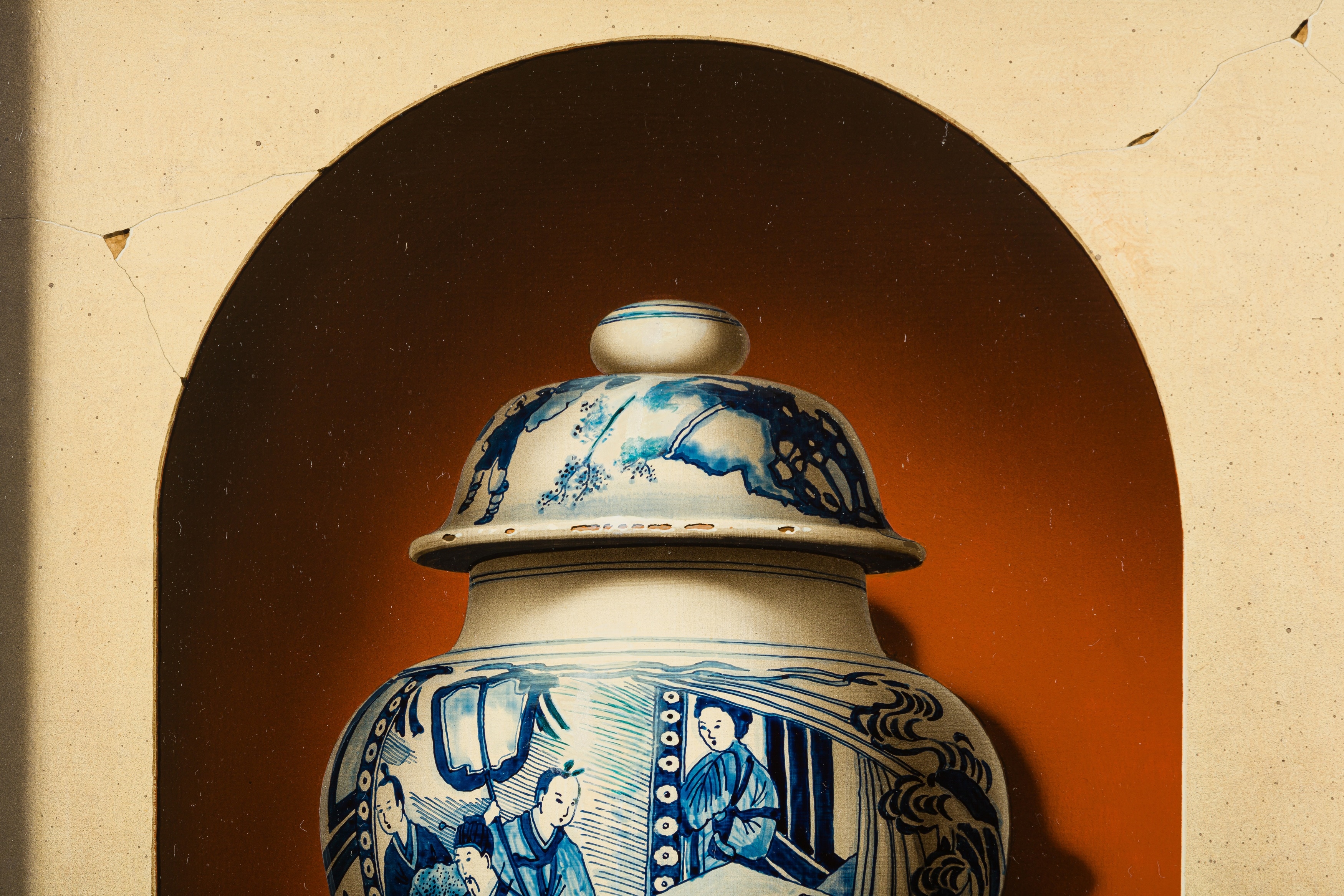 Christopher John Harrison | Blue and white Chinese vase | MutualArt