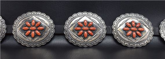 Gary Reeves | NAVAJO SILVER CONCHO BELT (GARY REEVES) | MutualArt