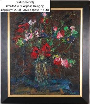 (Wien 1935-2017) &quot;Blumenstillleben&quot; - Viktor Lederer