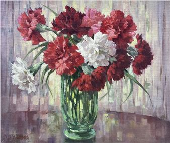 Still Life of Carnations - W. H. Jones