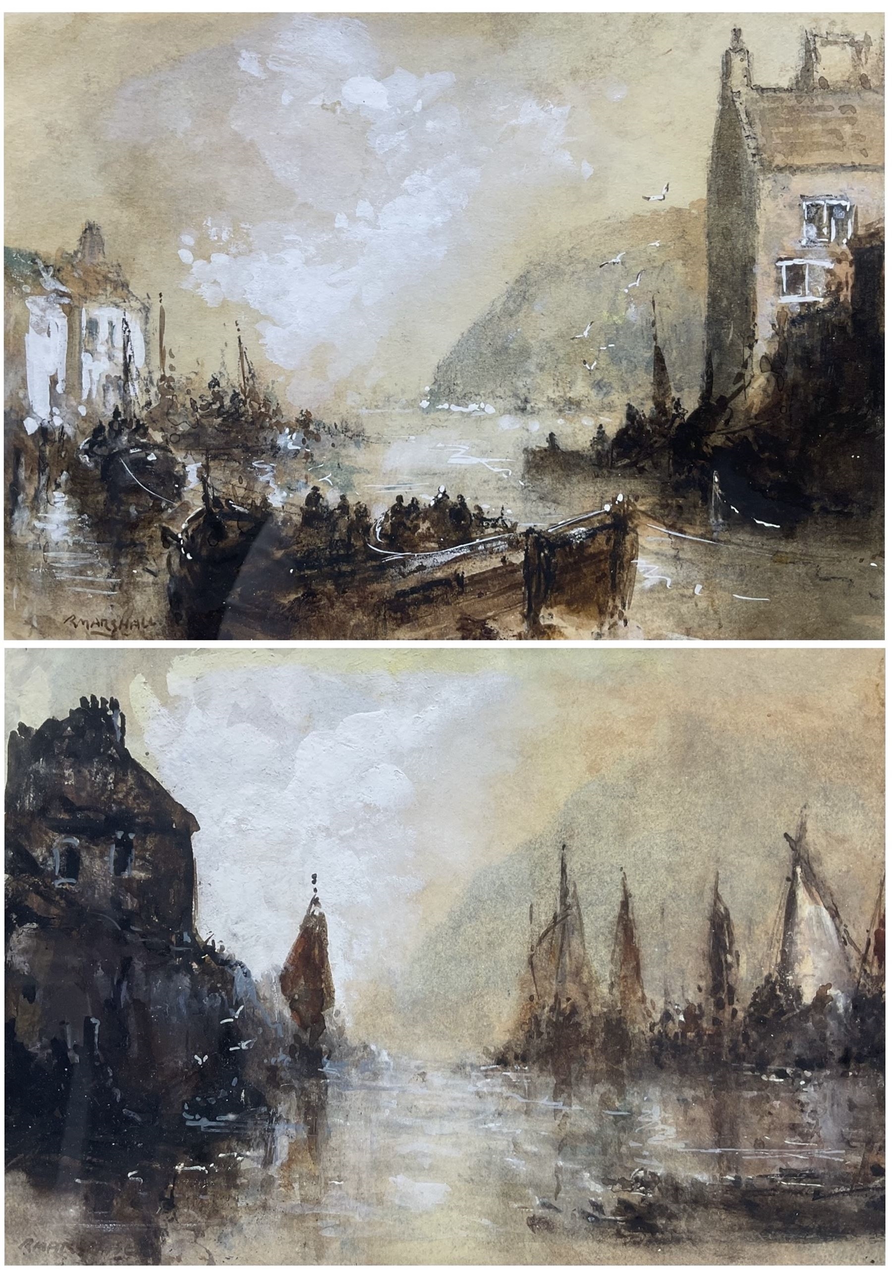 Richard Marshall | Fishing Boats in Staithes Beck and Whitby Harbour ...