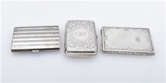 Drei Zigarettenetuis, England und Deutschland, 19. und 20. Jh - A. Thomas