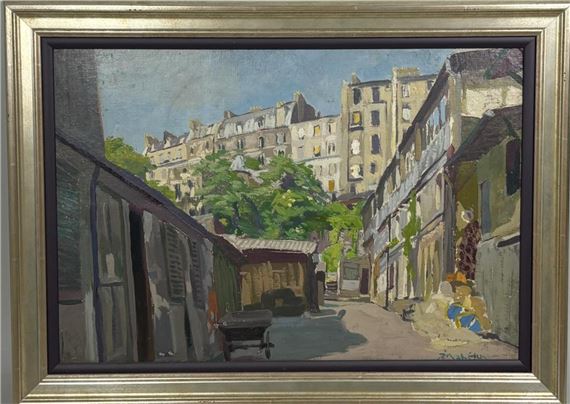Montmarte Street Scene by Robert Mahelin