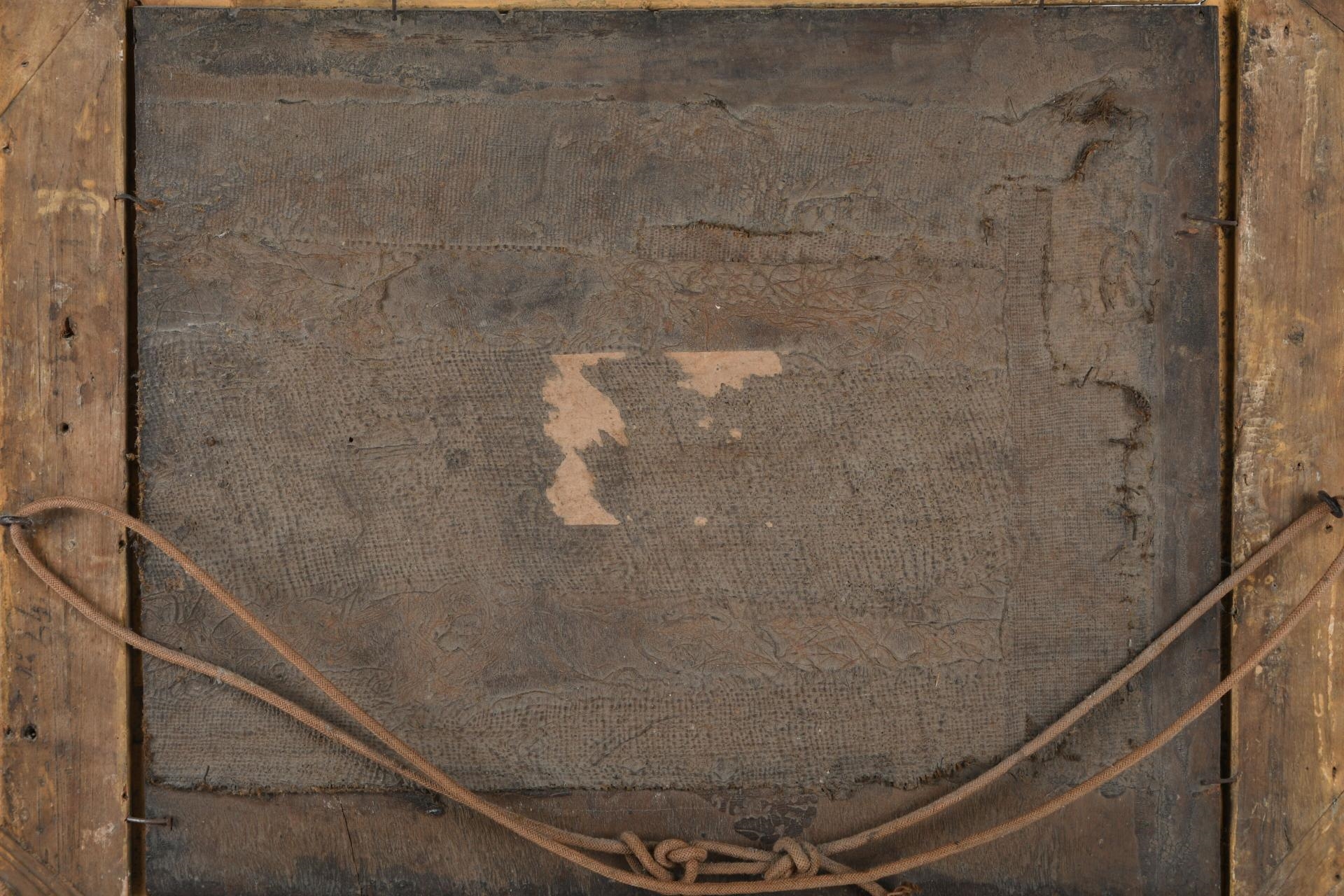 Artwork by Michel Duplessis, Convoi militaire traversant un fleuve, Made of Walnut panel