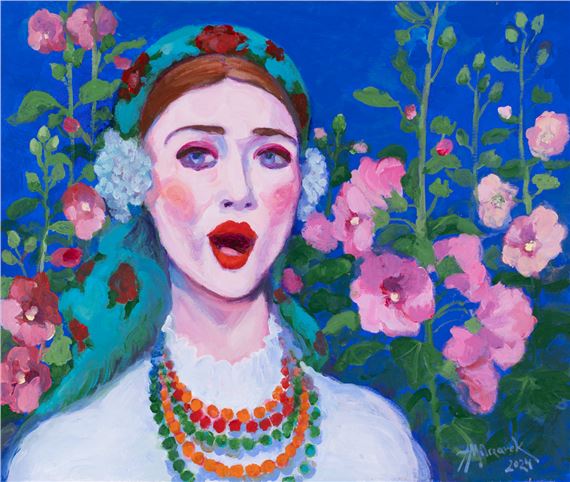 Flora z cyklu Folk , 2024 by Aleksandra Milczarek, 2024