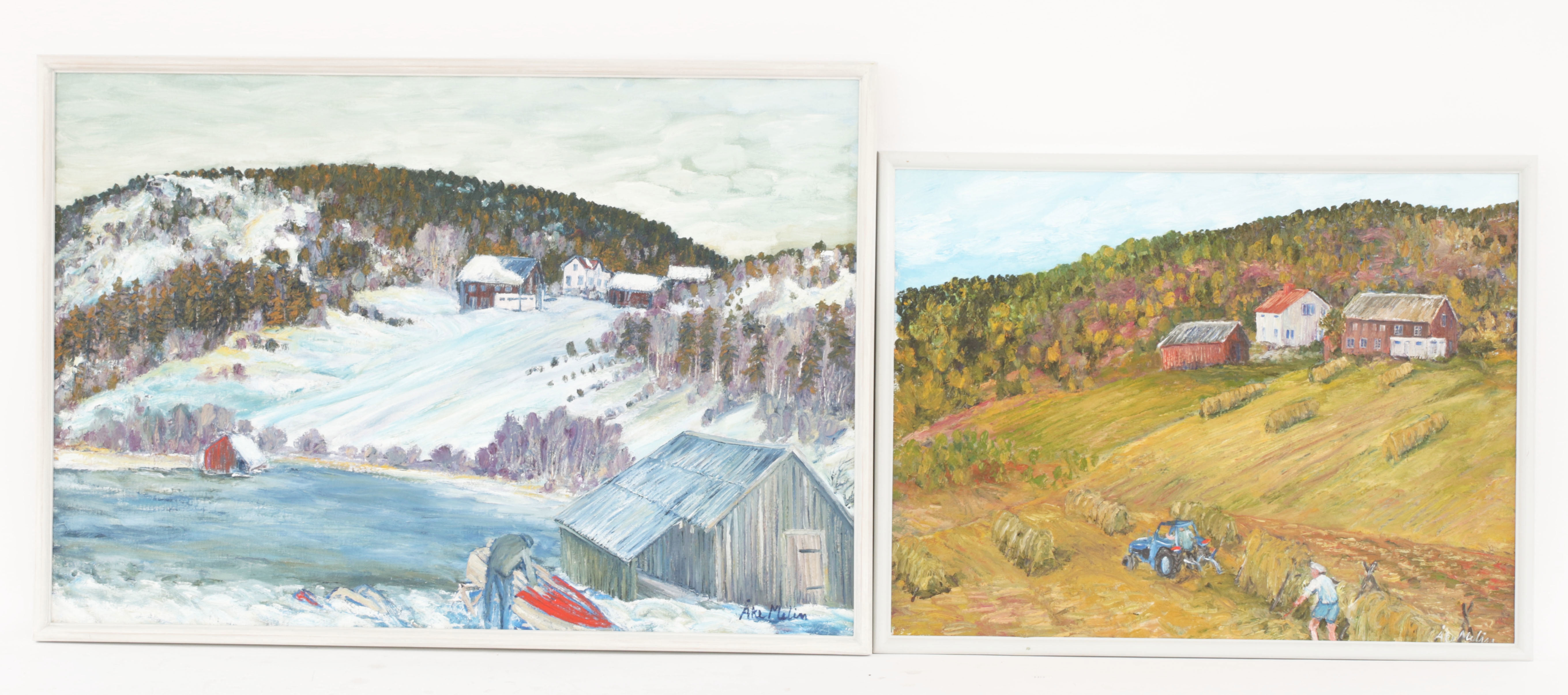 Artwork by Åke Melin, 1850 Åke Melin, Made of oljemålningar