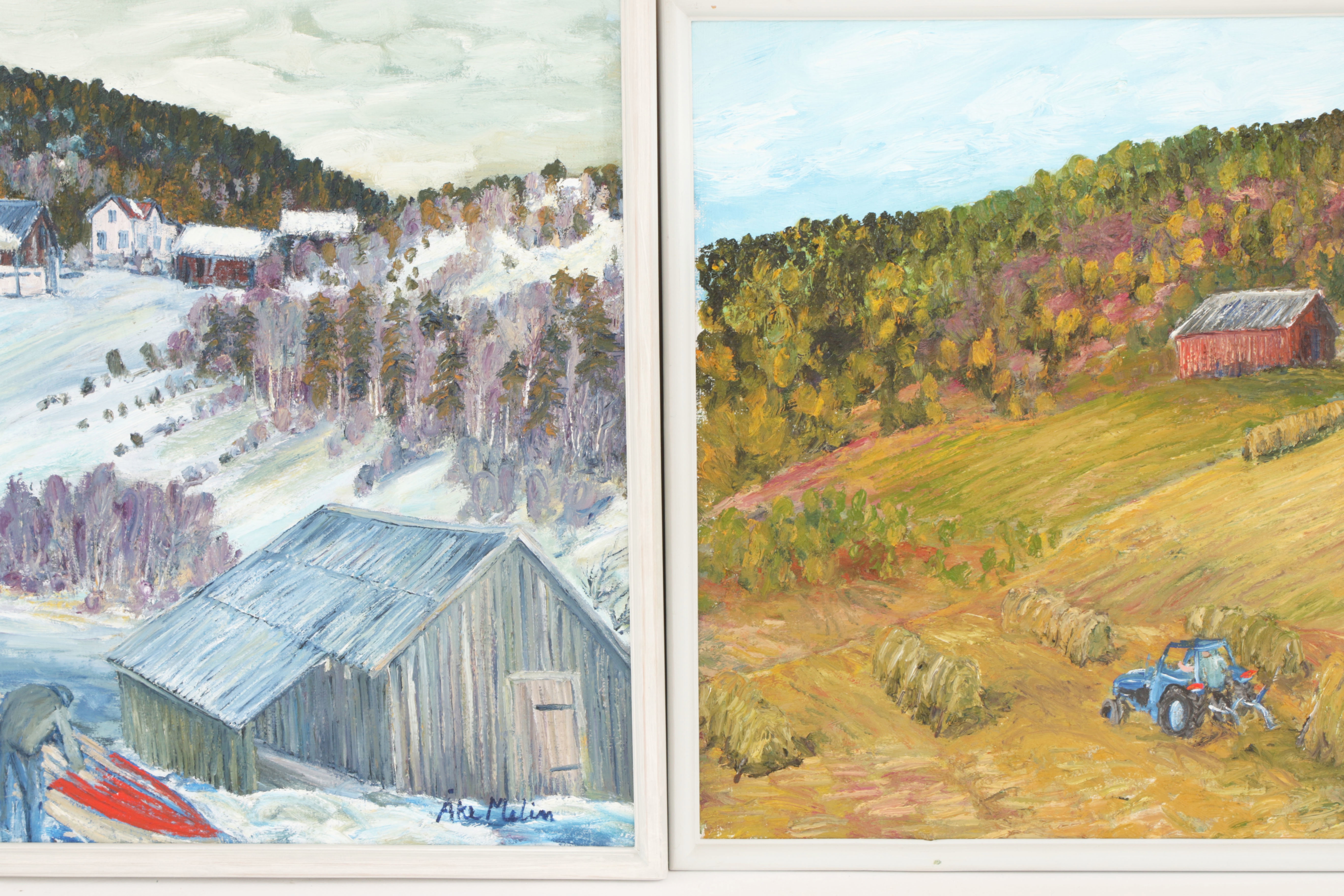 Artwork by Åke Melin, 1850 Åke Melin, Made of oljemålningar