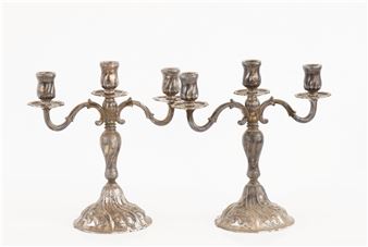 4 Kandelabrar ett par - Axel Salomonsen