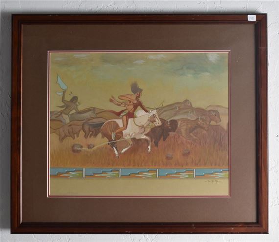 Baffalo hunt by Romando Vigil