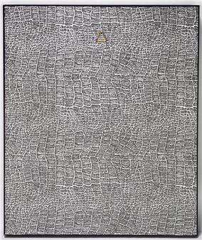 Kleurenlinosnede met zonnebloemen door Arie Zonneveld. Rechtsonder met potlood gesigneerd met monogram - Arie Zonneveld