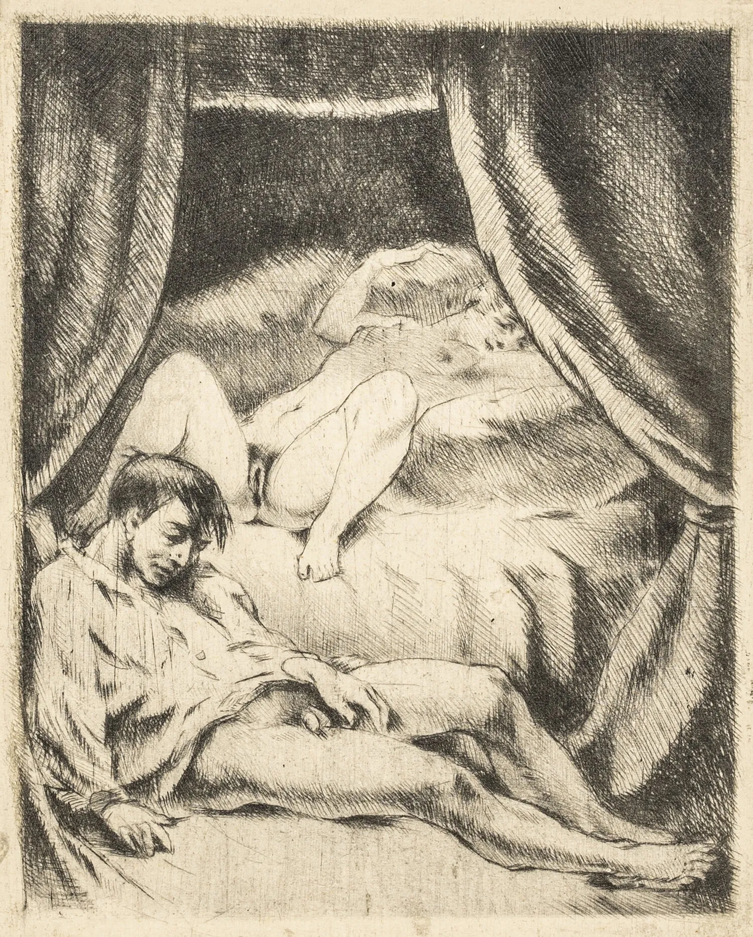 Artwork by Rudolf Merényi, Untitled, Made of Radierungen auf Karton