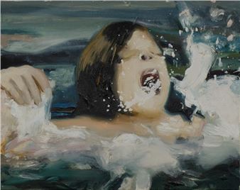 oil on canvas ‘Drowning girl’ - Thomas Huyghe