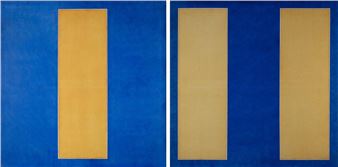 diptych acrylic on canvas Untitled - Noel Drieghe