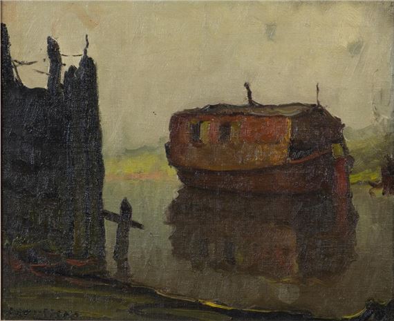 Houseboat by Piet Lippens