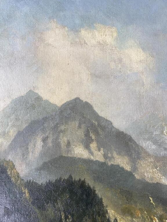 Artwork by Georg Soller, Georg Soller (German, 1906-1965) Oil Landscape, Made of Oil on canvas